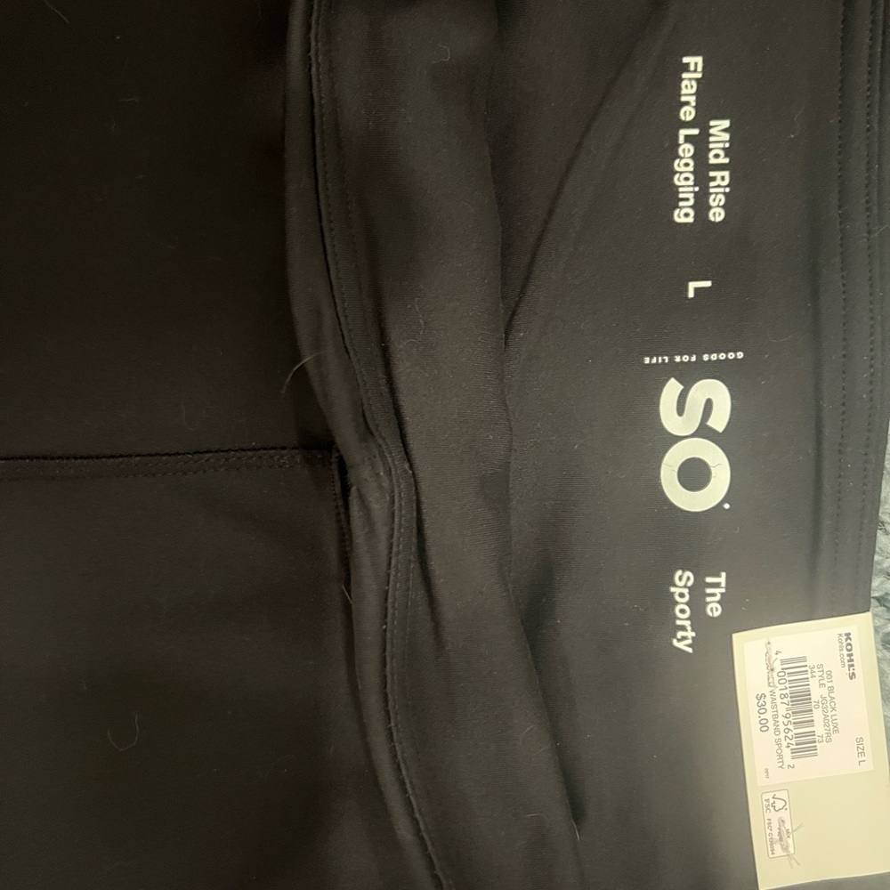 NWT SO Mid-rise Sporty Flare Leggings Size Large - Picture 6 of 7